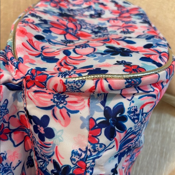 Lilly Pulitzer Pink and Gold Floral Tote - Picture 7 of 12